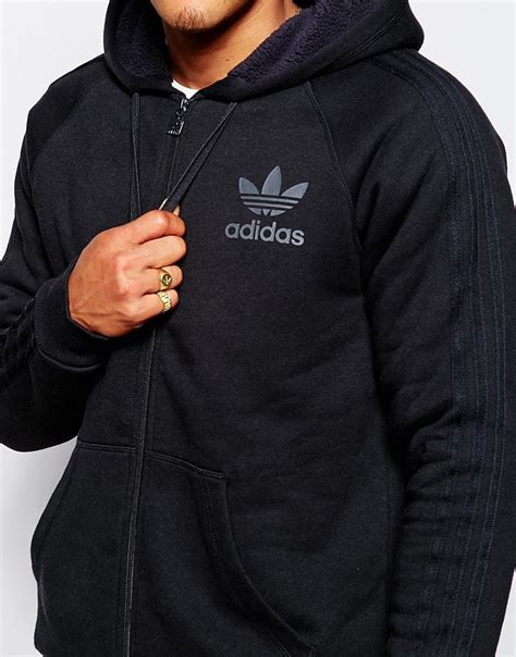 Adidas zipped hoodie men's